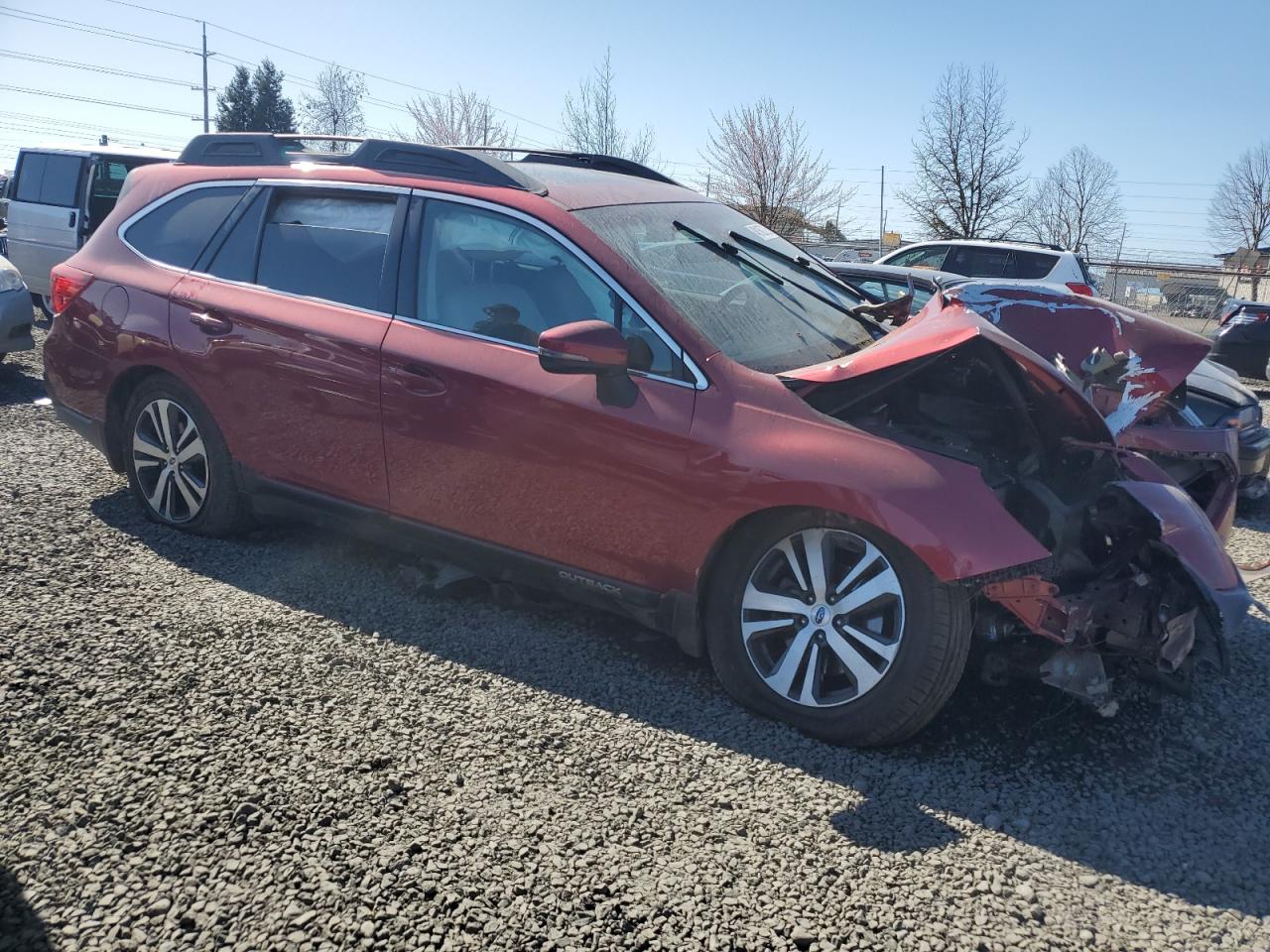 2018 Subaru Outback VIN 4S4BSANC2J3329824 Copart auction photo, front end / undercarriage damage thumbnail 4