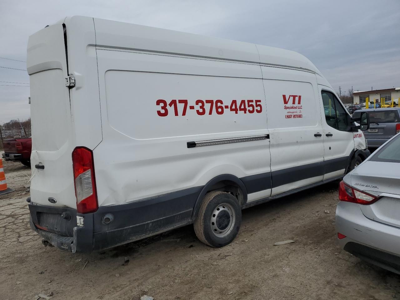 2018 Ford Transit VIN 1FTBW3XVXJKA34530 Copart auction photo, side / undercarriage damage thumbnail 3