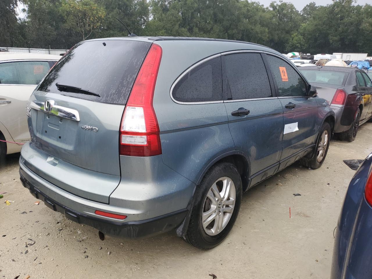 2011 Honda CR-V VIN JHLRE4H52BC014762 Copart auction photo, water/flood damage thumbnail 3