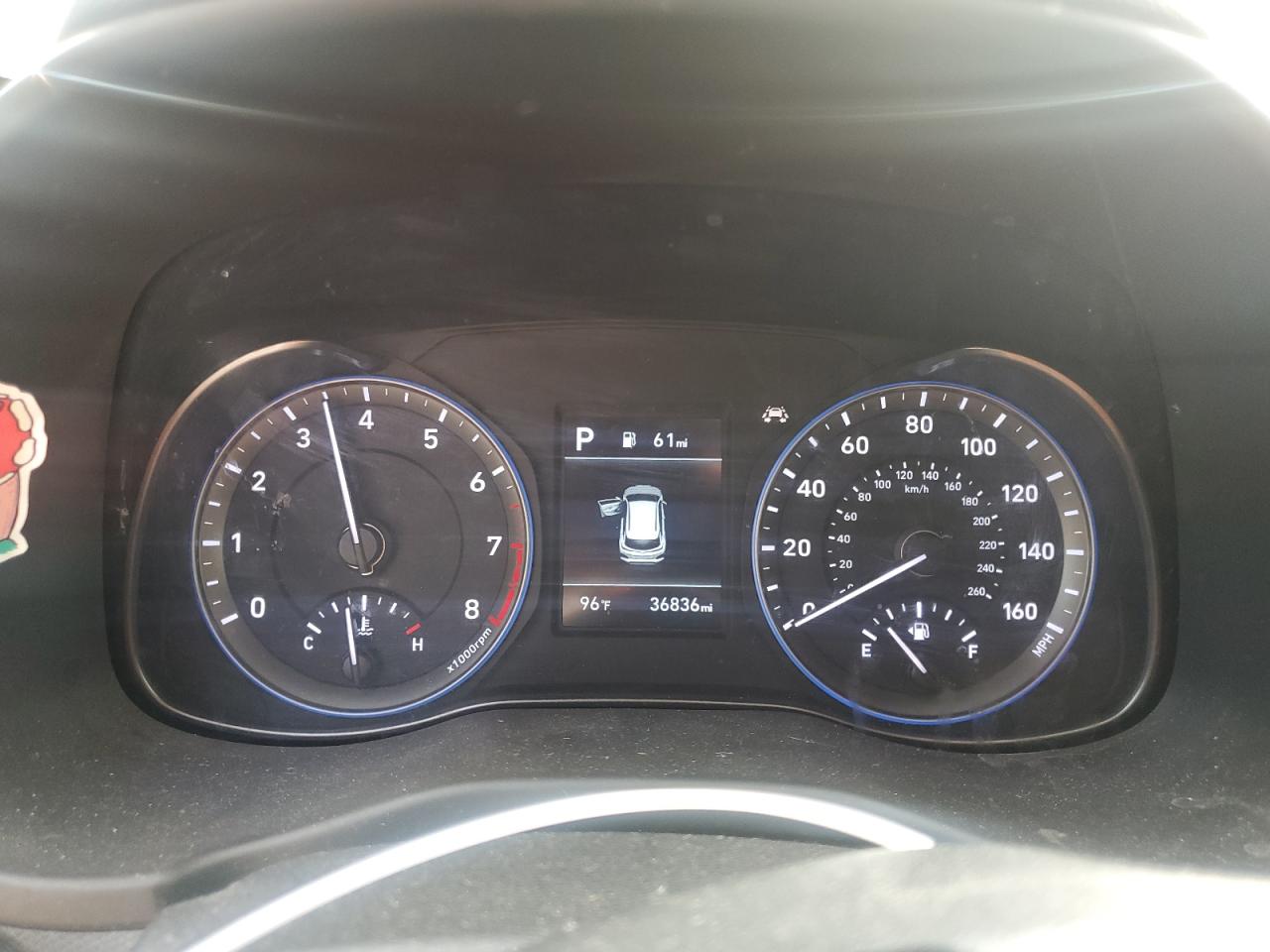 2020 Hyundai Kona VIN KM8K12AA6LU499937 Copart auction photo, front end / all over damage thumbnail 9