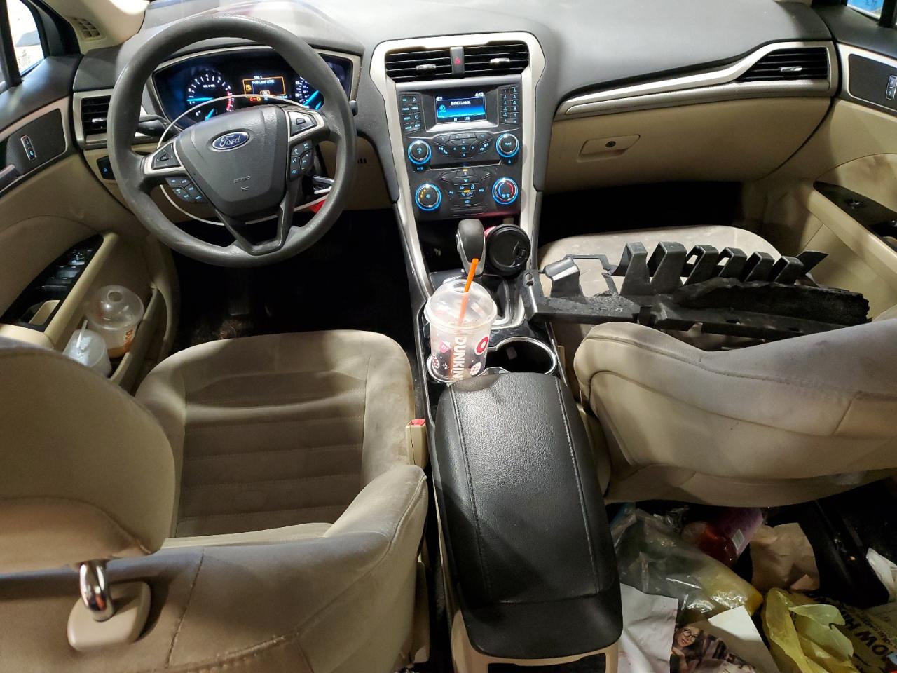 2015 Ford Fusion VIN 3FA6P0H74FR141983 Copart auction photo, front end / side damage thumbnail 8