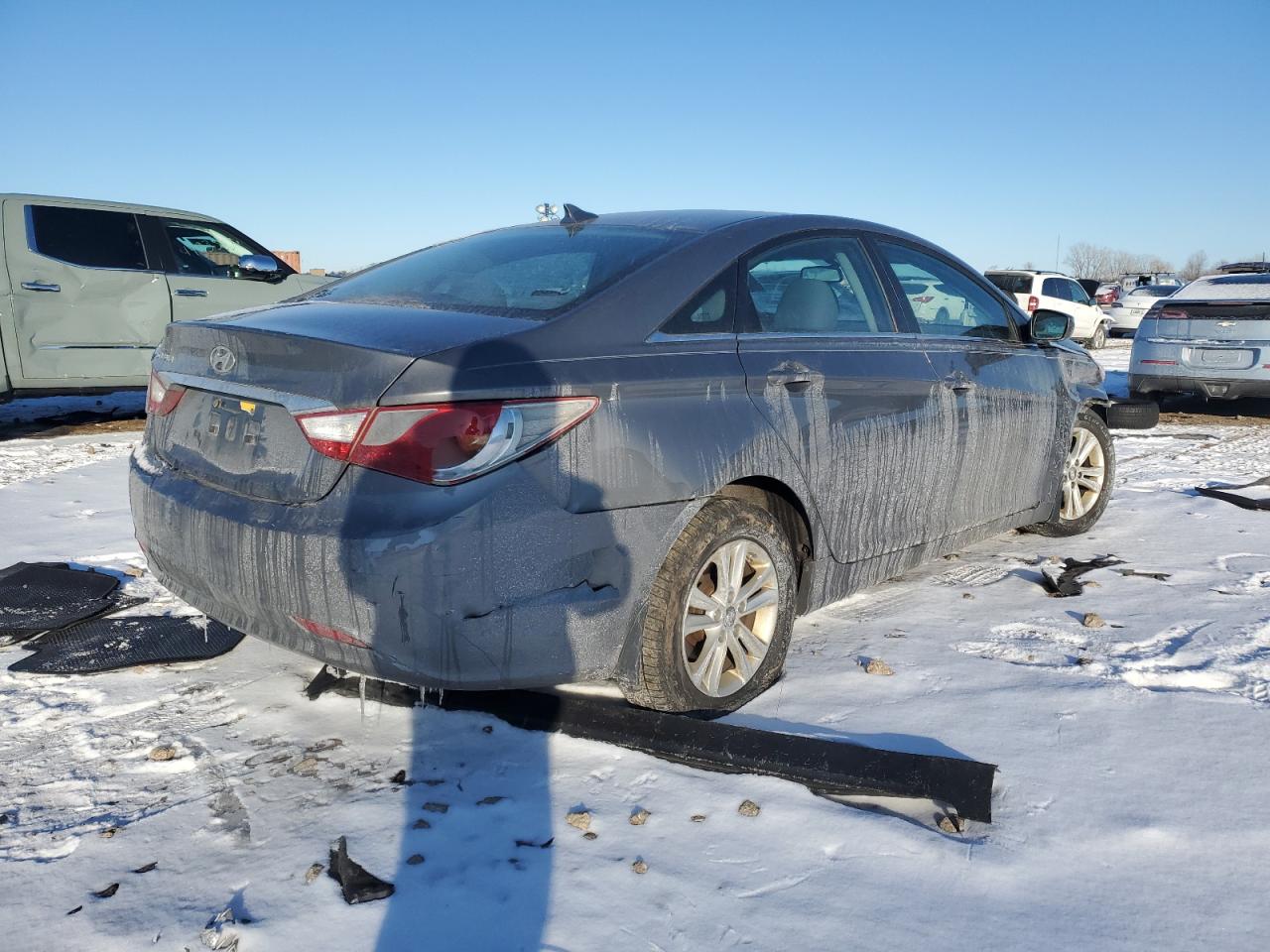 2013 Hyundai Sonata VIN 5NPEB4AC5DH570343 Copart auction photo, front end / undercarriage damage thumbnail 3