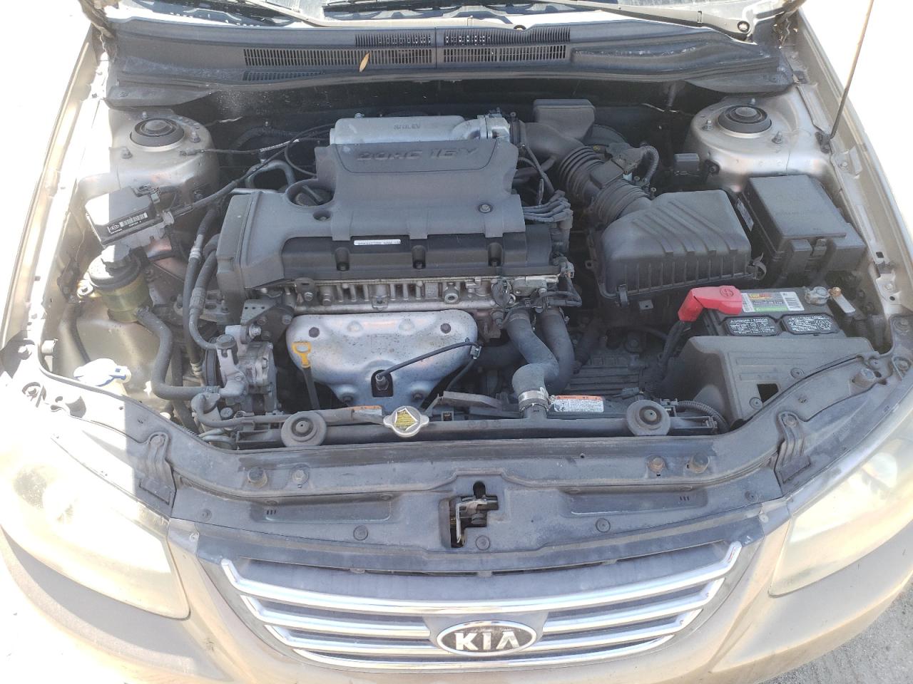 2009 KIA Spectra VIN KNAFE221095615271 Copart auction photo, front end damage thumbnail 12