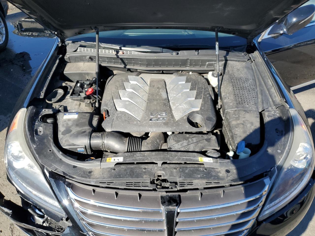 2015 Hyundai Equus VIN KMHGH4JH2FU098738 Copart auction photo, front end / side damage thumbnail 11