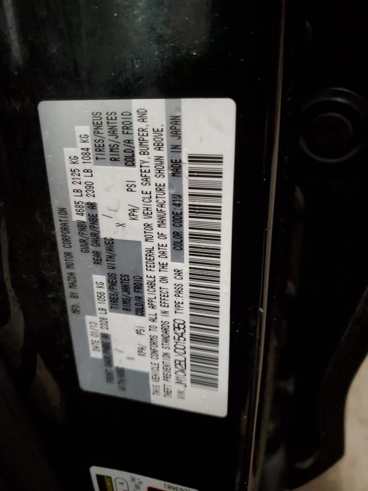 2013 Mazda 5 VIN JM1CW2BLXD0154350 Copart auction photo, top/roof damage thumbnail 14