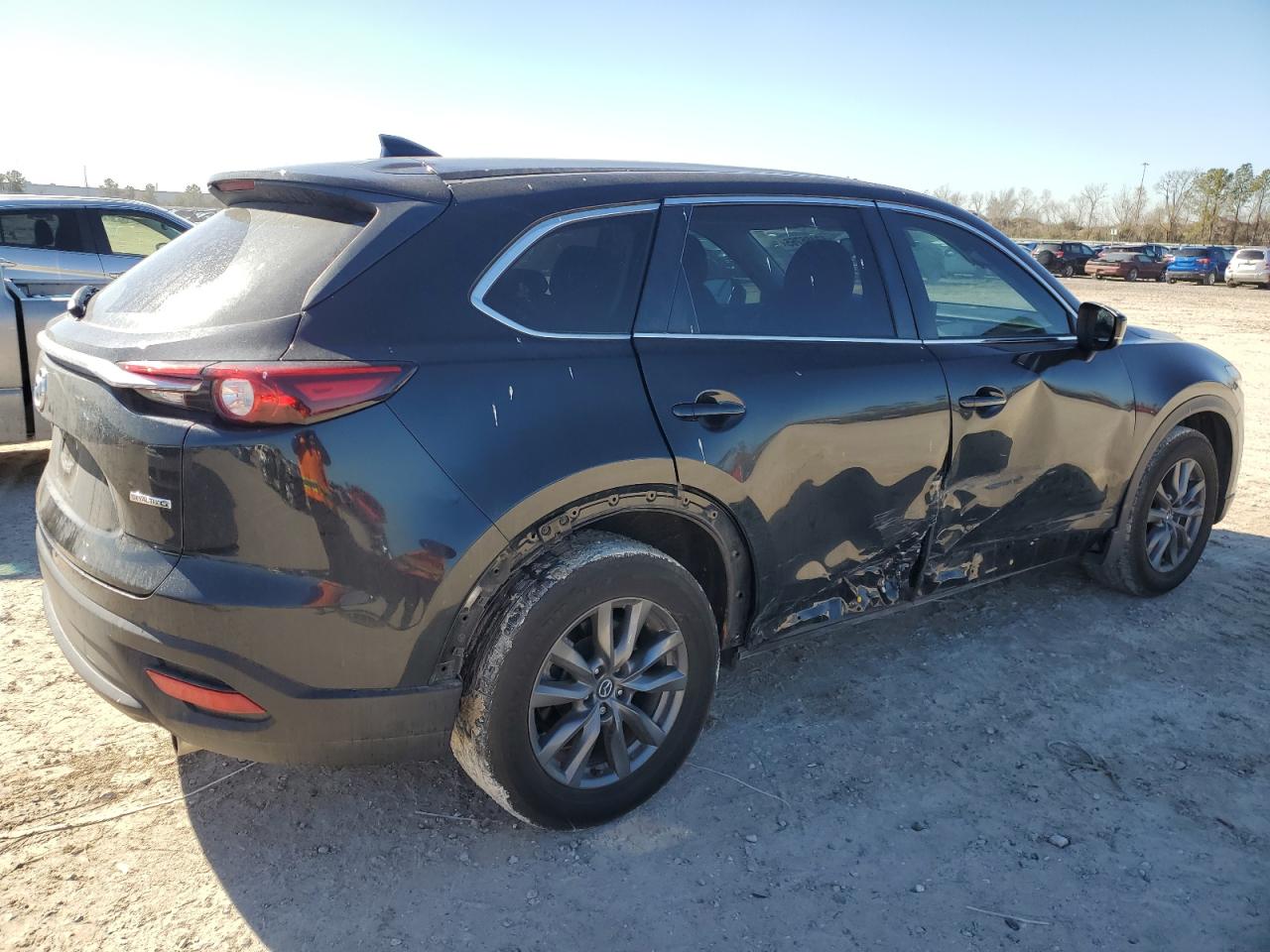 2022 Mazda CX-9 VIN JM3TCBBY8N0603750 Copart auction photo, side / rear end damage thumbnail 3