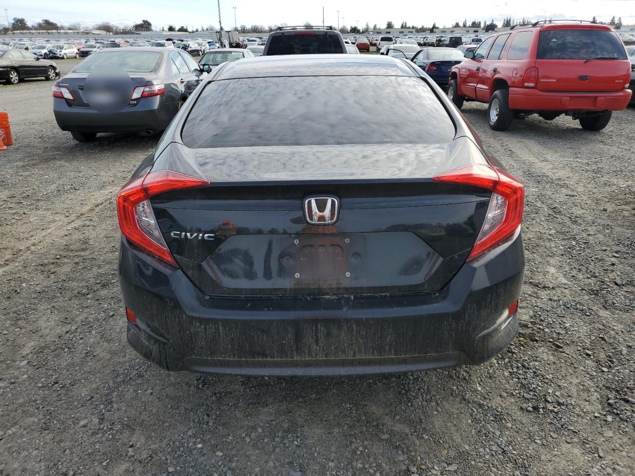 2016 Honda Civic VIN 19XFC2F80GE055219 Copart auction photo, water/flood damage thumbnail 6