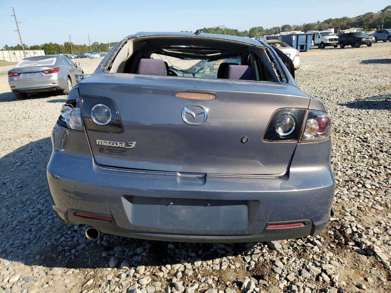 2008 Mazda 3 VIN JM1BK32F681836732 Copart auction photo, rollover damage thumbnail 6