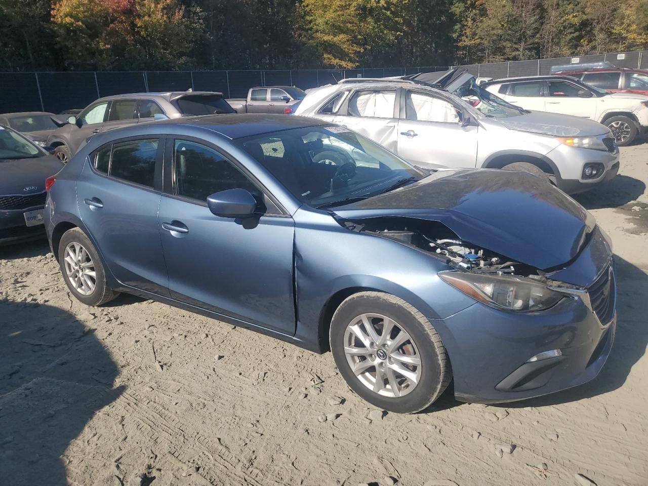 2014 Mazda 3 VIN JM1BM1M74E1184550 Copart auction photo, front end damage thumbnail 4