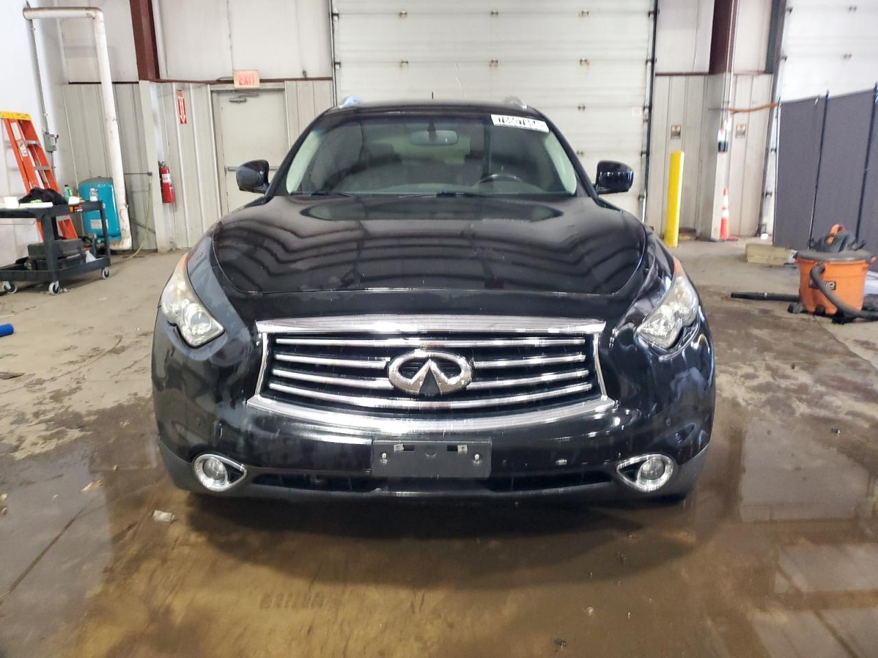 2015 Infiniti QX70 VIN JN8CS1MW5FM481221 Copart auction photo, front end damage thumbnail 5