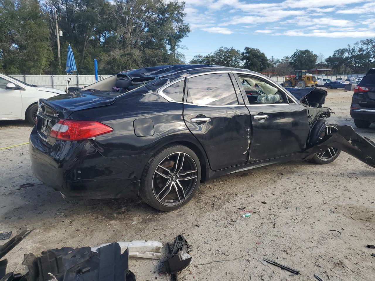 2012 Infiniti M VIN JN1BY1AP1CM332984 Copart auction photo, rollover damage thumbnail 3