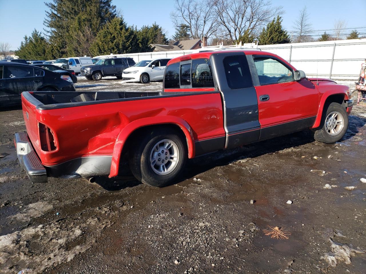 1998 Dodge Dakota VIN 1B7GL22X7WS736667 Copart auction photo, all over / undercarriage damage thumbnail 3