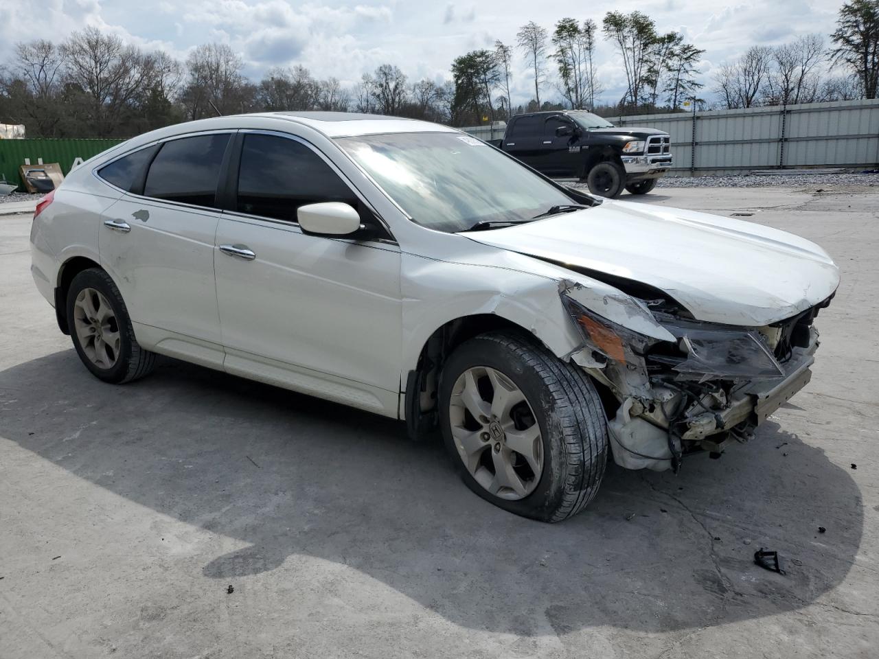 2010 Honda Accord VIN 5J6TF1H54AL014222 Copart auction photo, front end / side damage thumbnail 4