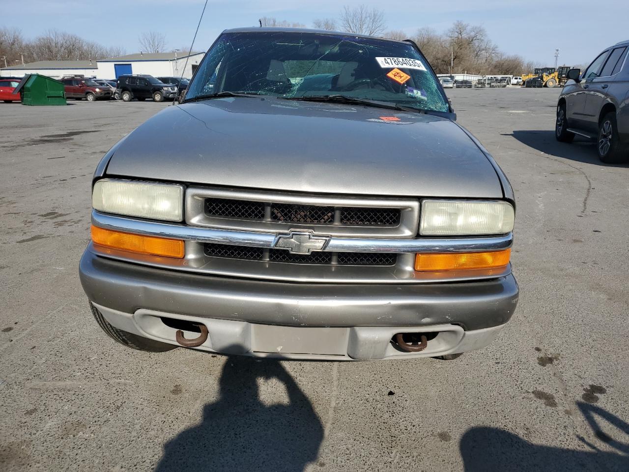 2003 Chevrolet Blazer VIN 1GNDT13X23K139179 Copart auction photo, side / top/roof damage thumbnail 5