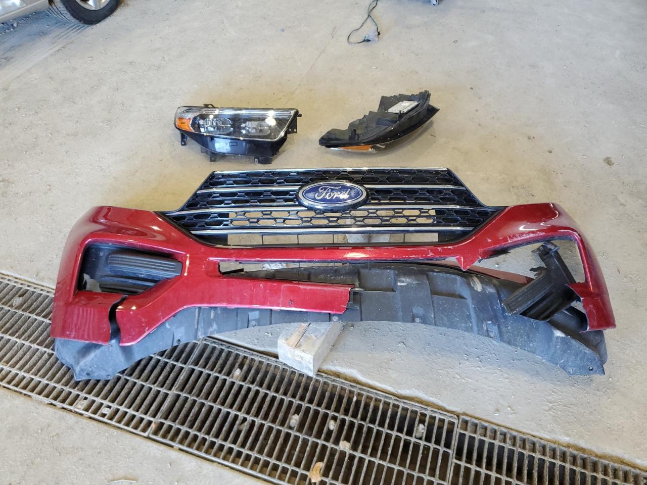 2020 Ford Explorer VIN 1FMSK8DH2LGC59047 Copart auction photo, front end damage thumbnail 13