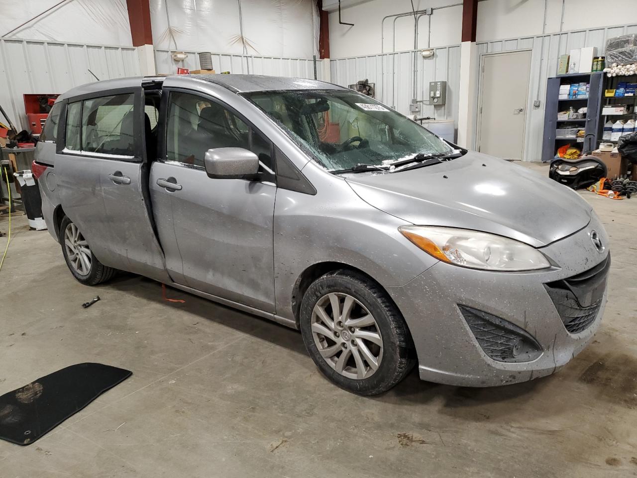 2012 Mazda 5 VIN JM1CW2BL7C0132577 Copart auction photo, side / minor dent/scratches damage thumbnail 4