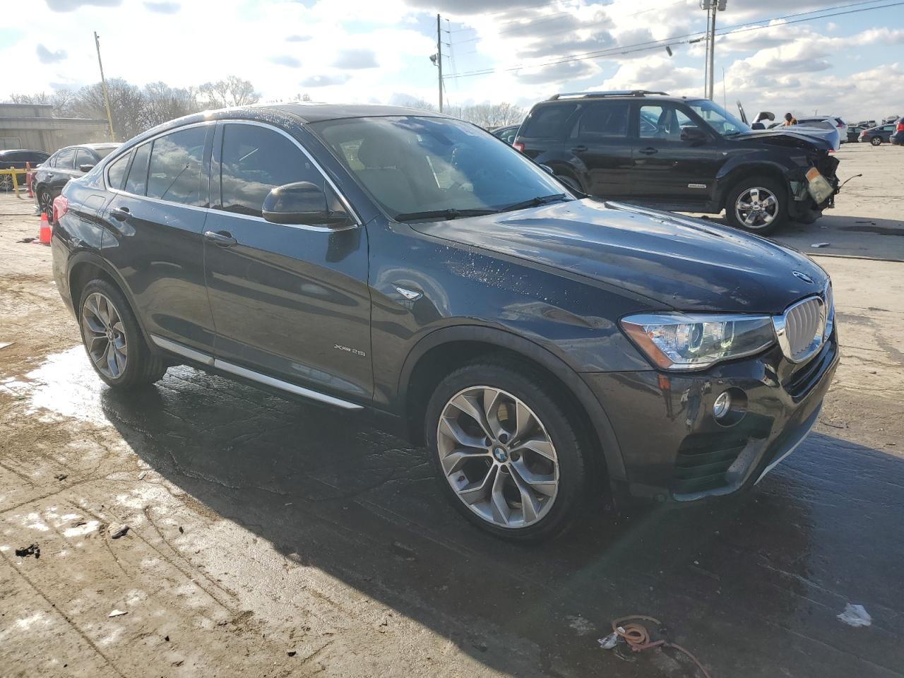 2016 BMW X4 VIN 5UXXW3C59G0R22894 Copart auction photo, side / front end damage thumbnail 4