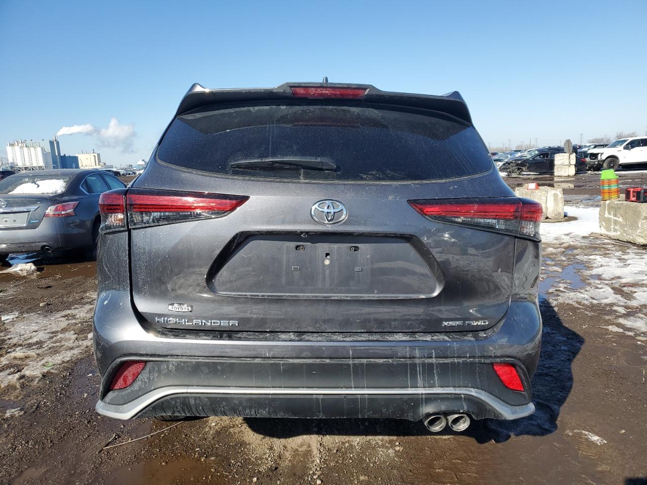 2021 Toyota Highlander VIN 5TDJZRBH4MS159074 Copart auction photo, all over damage thumbnail 6
