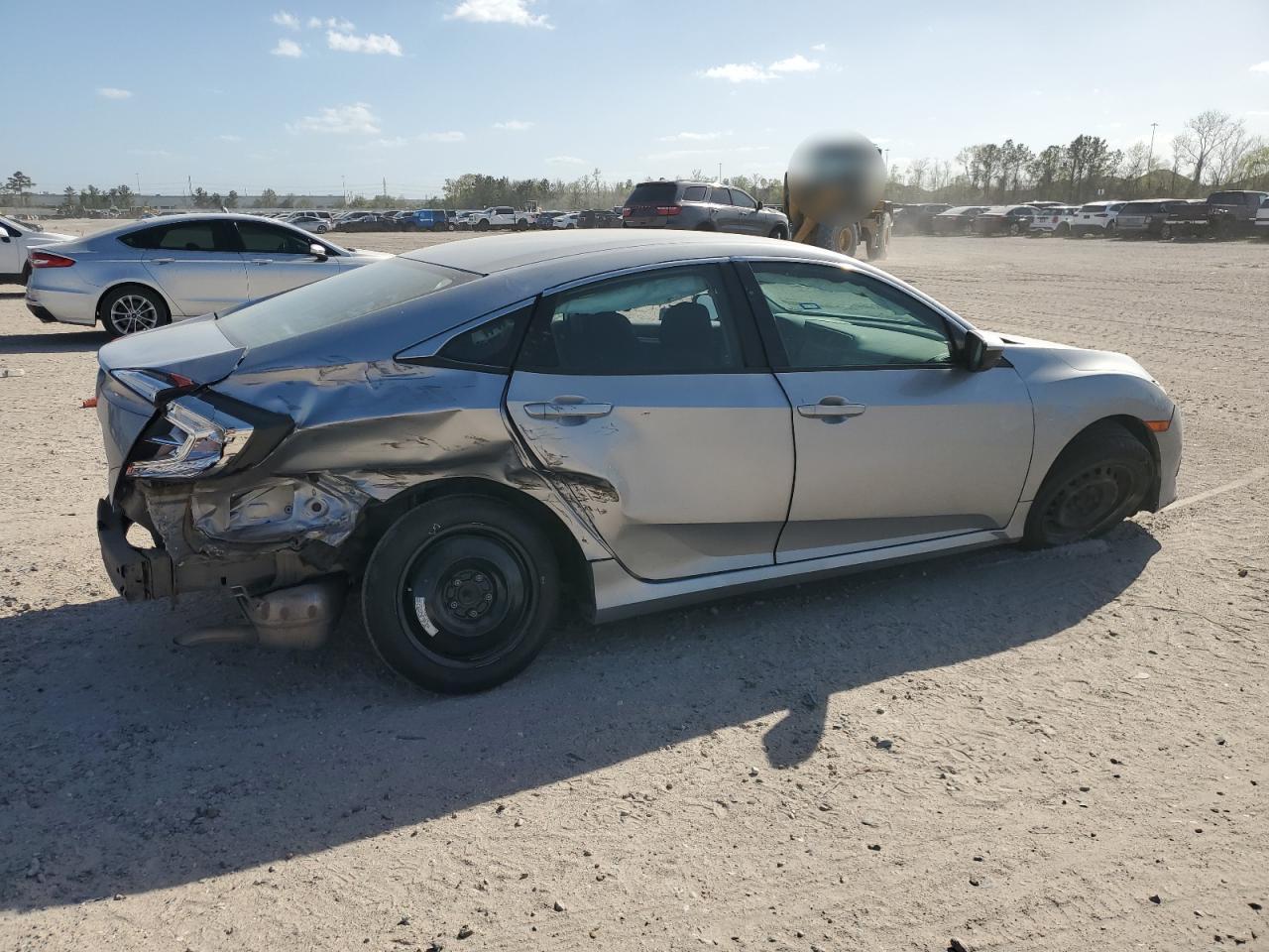 2017 Honda Civic VIN 19XFC2F52HE051065 Copart auction photo, side / rear end damage thumbnail 3