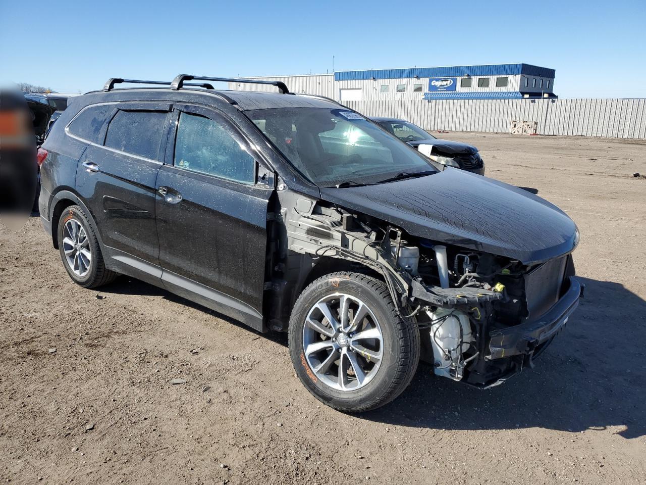 2017 Hyundai Santa Fe VIN KM8SMDHF4HU188017 Copart auction photo, front end / side damage thumbnail 4
