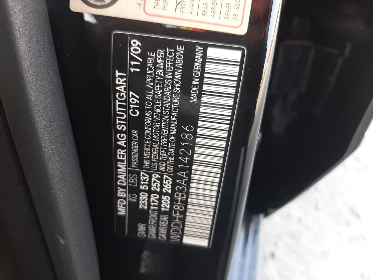 2010 Mercedes-Benz E-klasse VIN WDDHF8HB3AA142186 Copart auction photo, burn - engine / burn - interior damage thumbnail 12