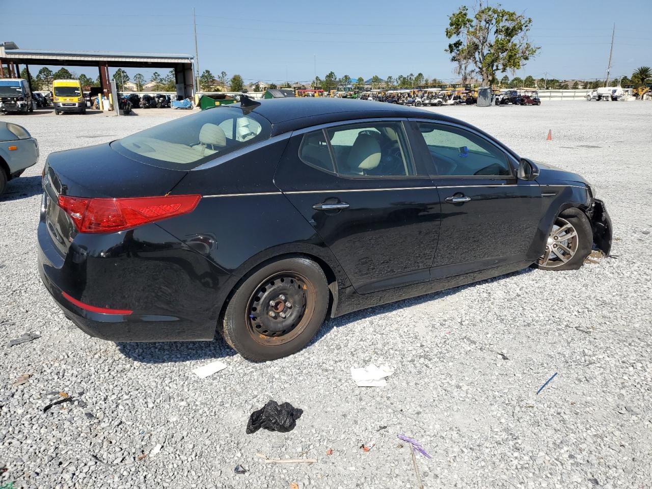2012 KIA Optima VIN 5XXGM4A76CG052760 Copart auction photo, front end / undercarriage damage thumbnail 3