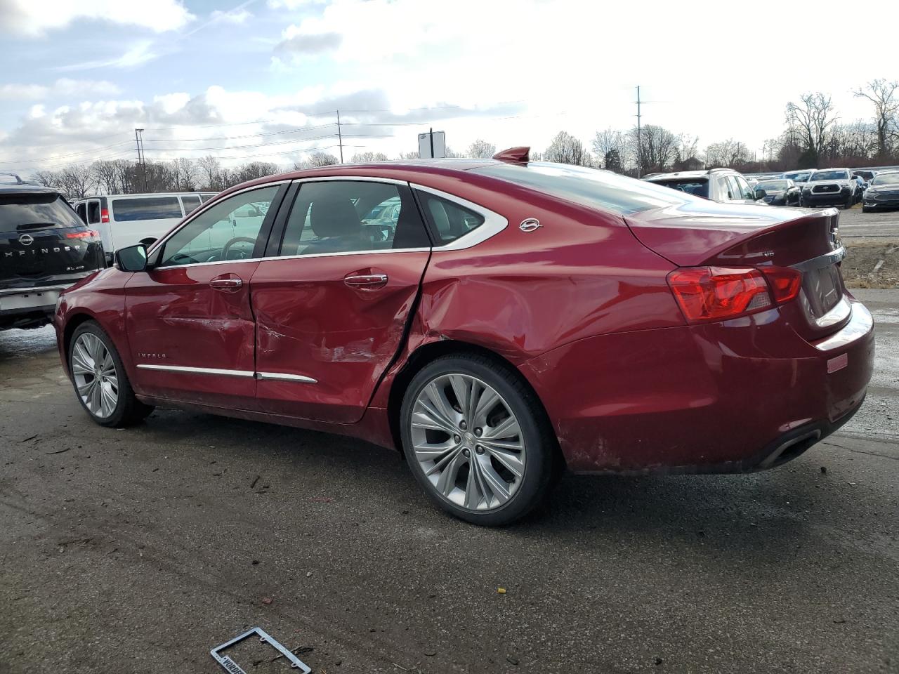2020 Chevrolet Impala VIN 1G1105S33LU104979 Copart auction photo, side / rear end damage thumbnail 2