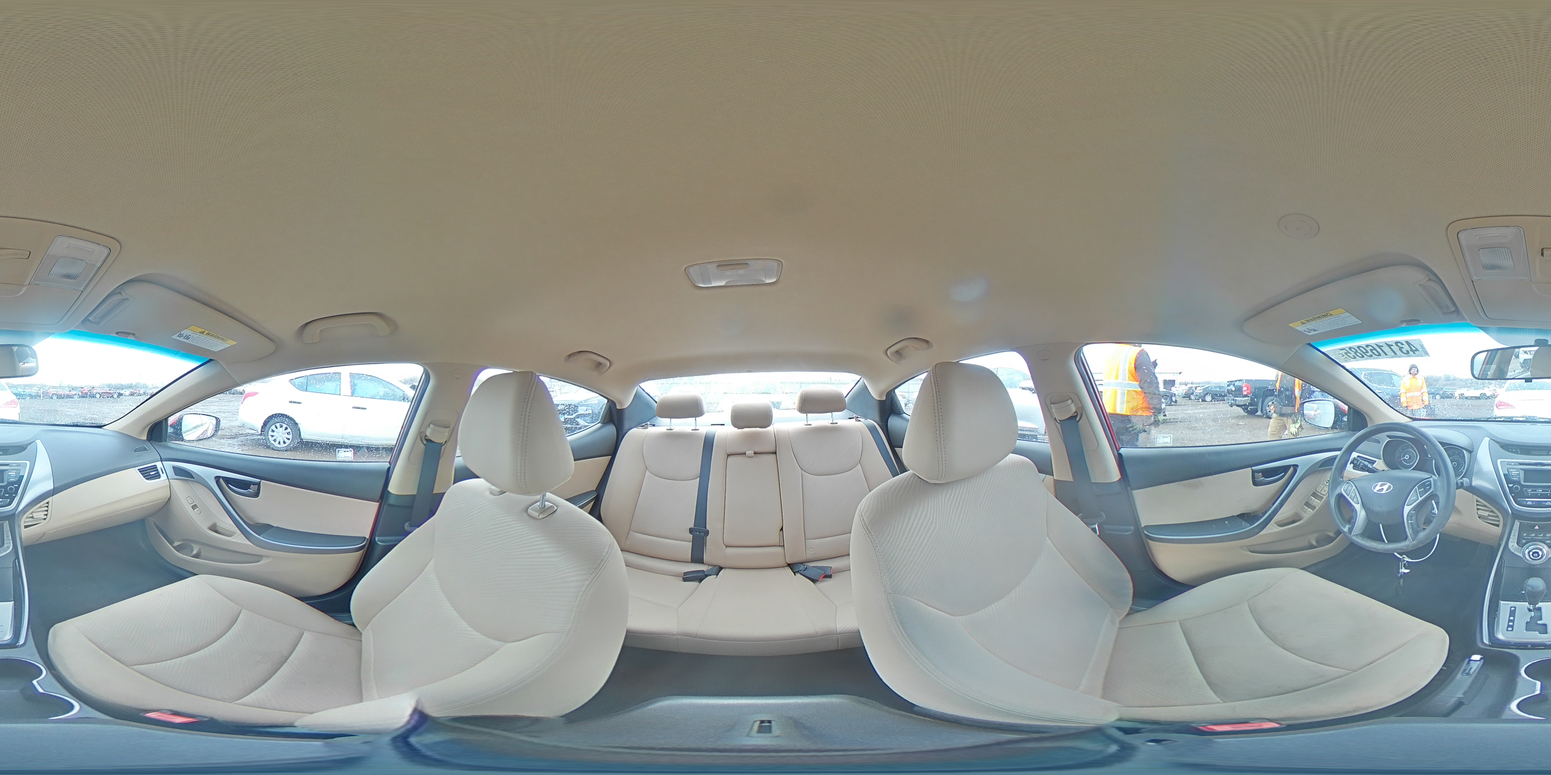 2013 Hyundai Elantra VIN KMHDH4AE9DU864535 Copart auction photo, rear end damage thumbnail 14