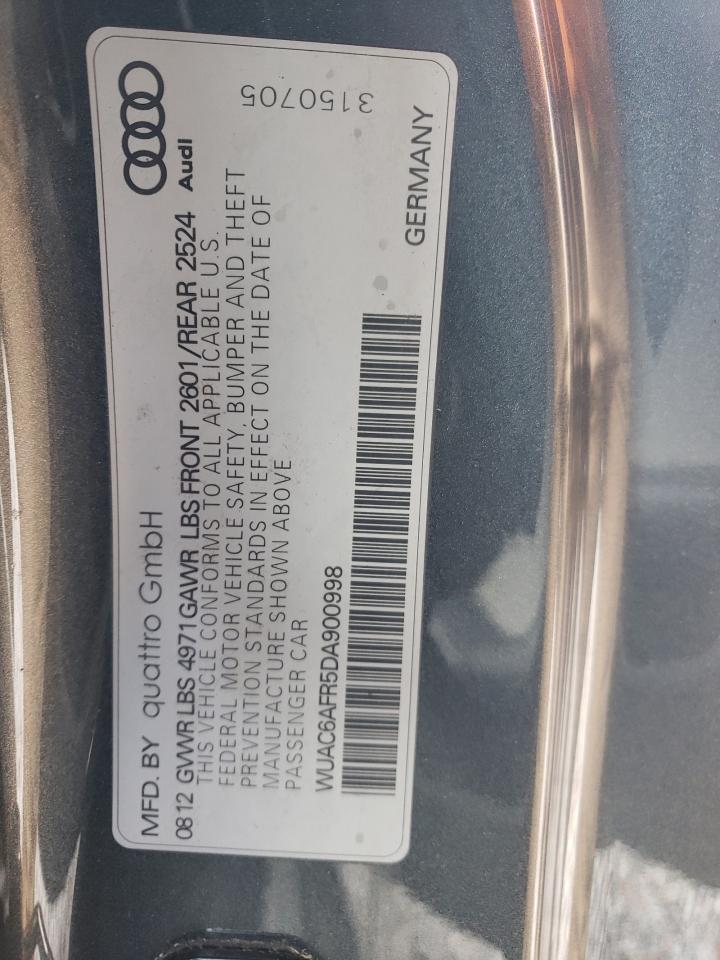 2013 Audi RS5 VIN WUAC6AFR5DA900998 Copart auction photo, all over damage thumbnail 12