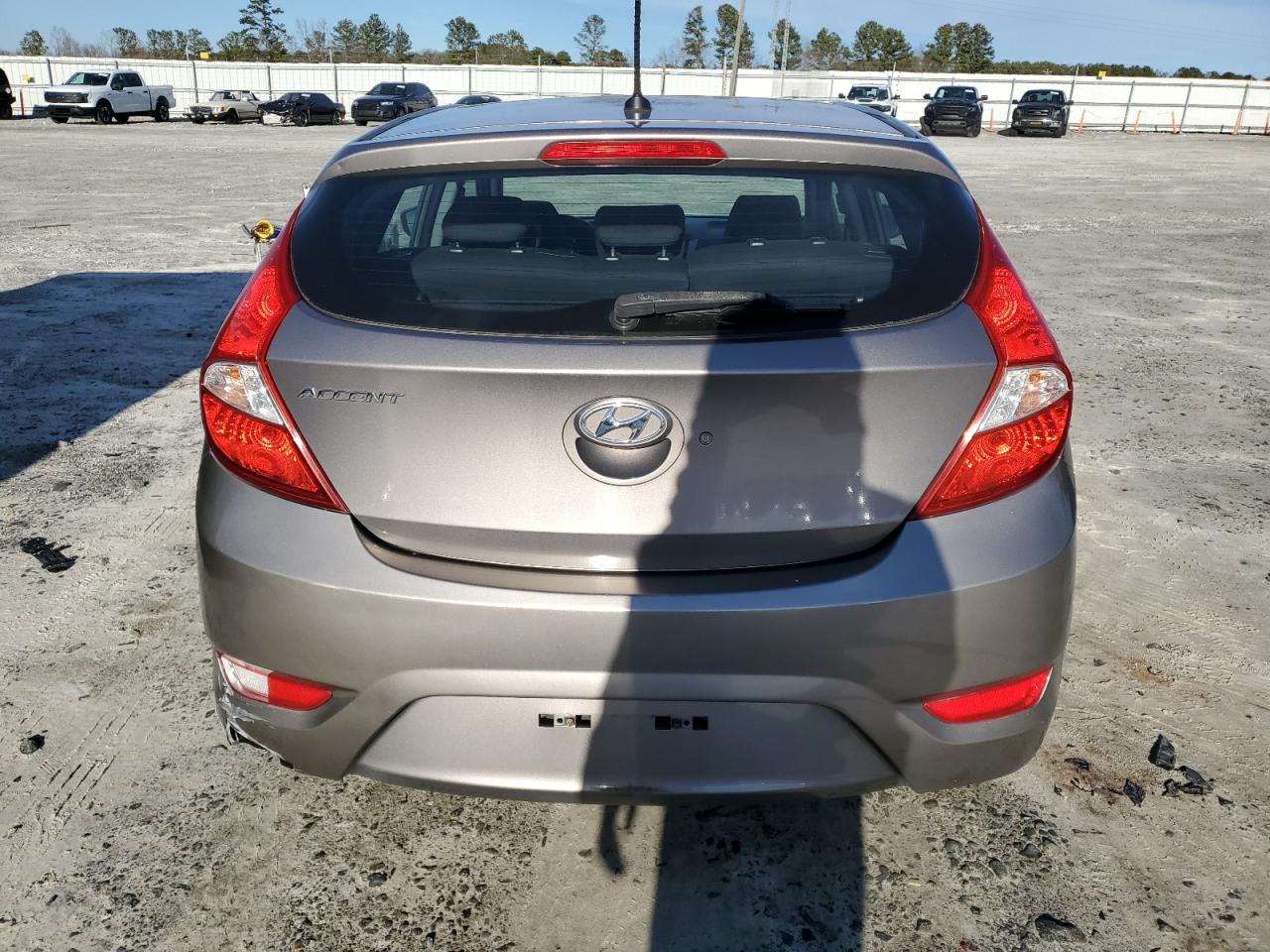 2017 Hyundai Accent VIN KMHCT5AE7HU359504 Copart auction photo, front end / rear end damage thumbnail 6
