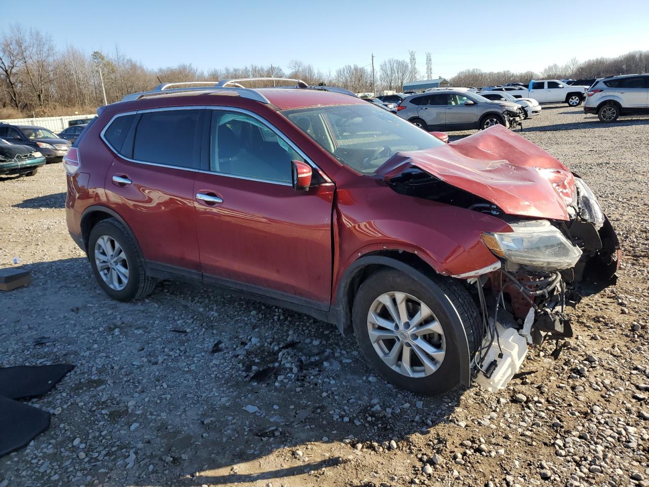 2014 Nissan Rogue VIN 5N1AT2MT1EC824991 Copart auction photo, front end damage thumbnail 4