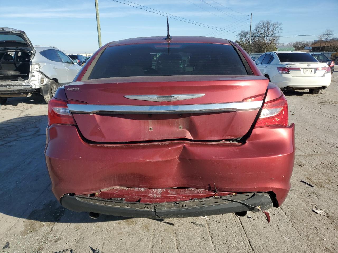 2013 Chrysler 200 VIN 1C3CCBCG0DN570845 Copart auction photo, rear end / front end damage thumbnail 6