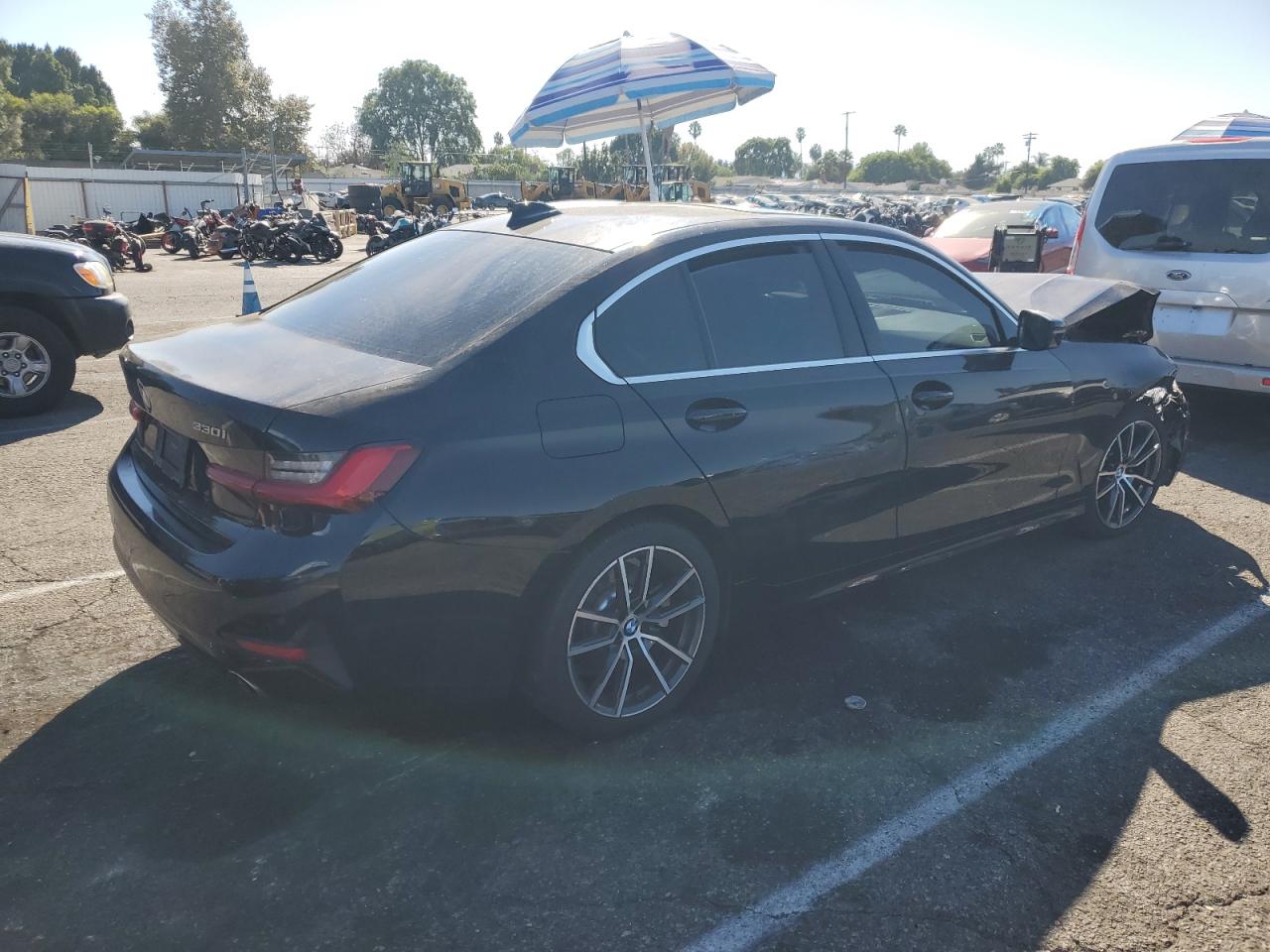 2020 BMW 3er VIN 3MW5R1J04L8B11626 Copart auction photo, front end / minor dent/scratches damage thumbnail 3