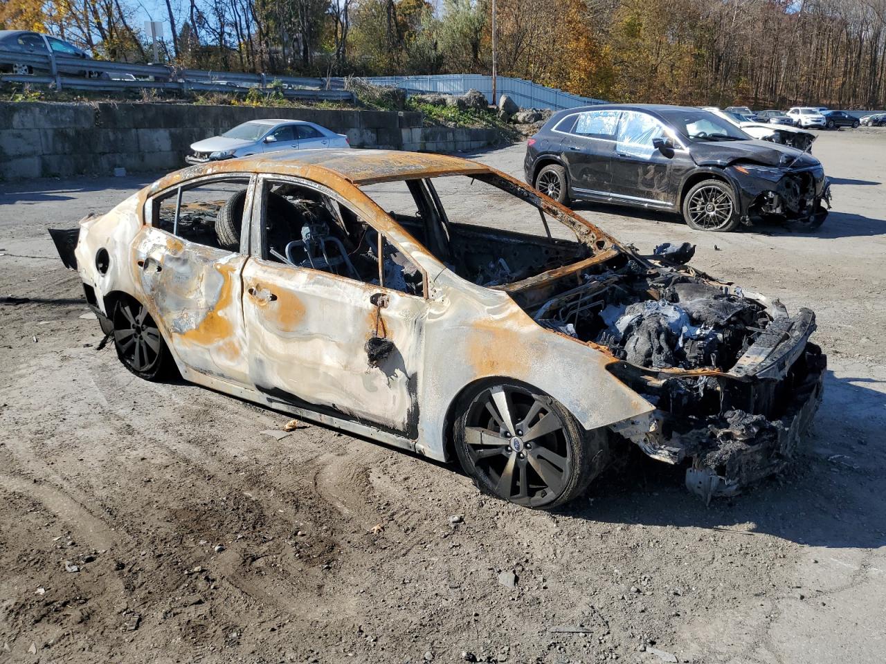 2017 Subaru Impreza VIN 4S3GKAK6XH3605878 Copart auction photo, vandalism damage thumbnail 4