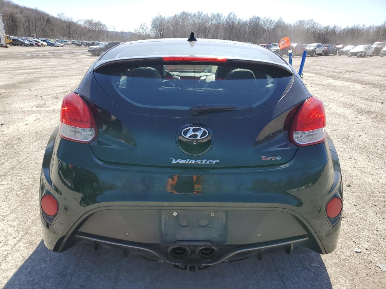 2013 Hyundai Veloster VIN KMHTC6AE6DU101023 Copart auction photo, front end damage thumbnail 6