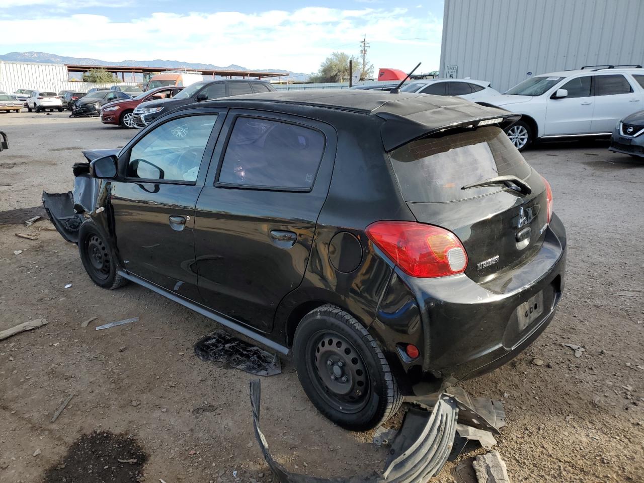 2015 Mitsubishi Mirage VIN ML32A3HJ9FH010124 Copart auction photo, front end / frame damage damage thumbnail 2