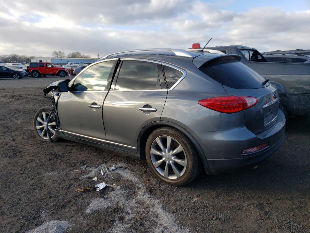 2011 Infiniti EX VIN JN1AJ0HRXBM850365 Copart auction photo, front end / minor dent/scratches damage thumbnail 2