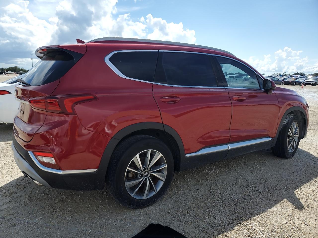 2019 Hyundai Santa Fe VIN 5NMS33AD3KH037730 Copart auction photo, water/flood damage thumbnail 3