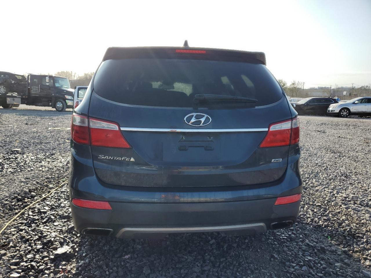 2015 Hyundai Santa Fe VIN KM8SMDHF8FU097488 Copart auction photo, front end / side damage thumbnail 6