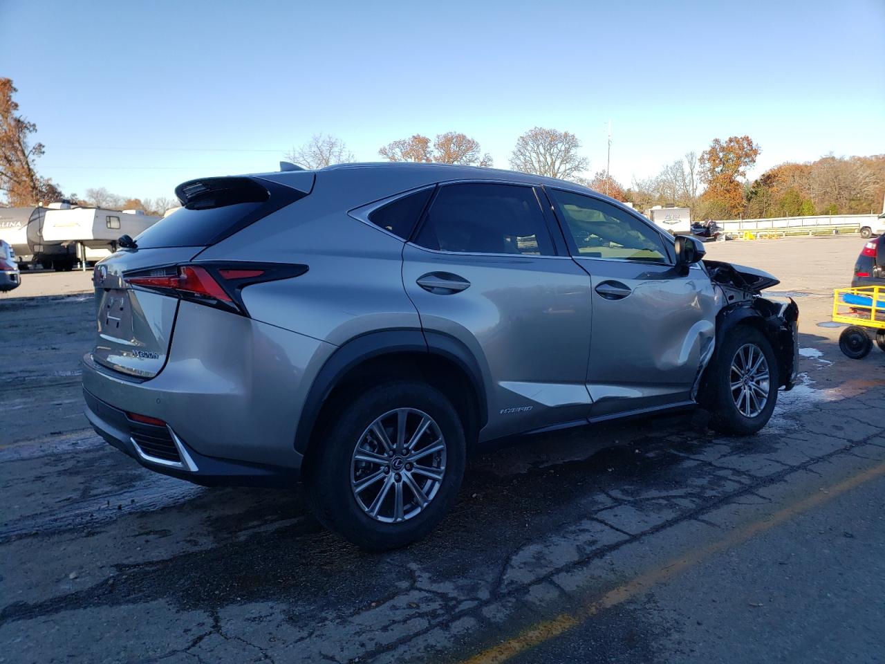 2020 Lexus NX VIN JTJDJRDZ7L2129404 Copart auction photo, front end damage thumbnail 3