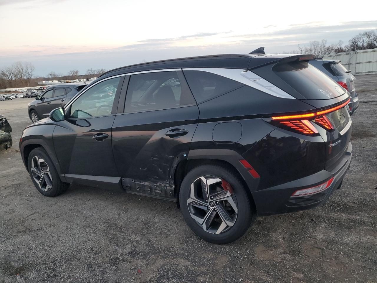 2022 Hyundai Tucson VIN 5NMJFCAE4NH000623 Copart auction photo, side damage thumbnail 2