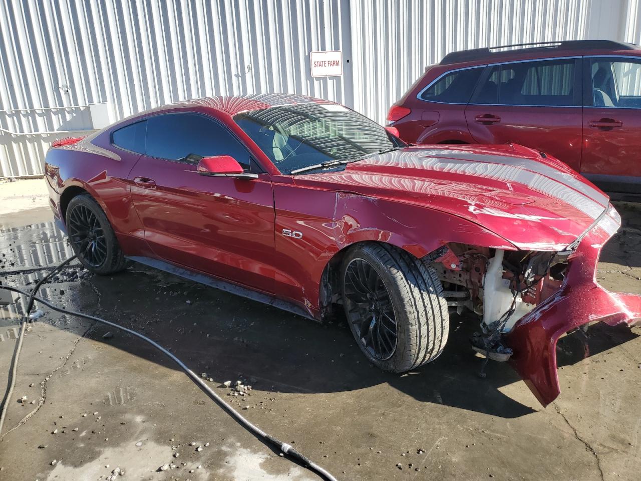 2015 Ford Mustang VIN 1FA6P8CF8F5338719 Copart auction photo, front end damage thumbnail 4