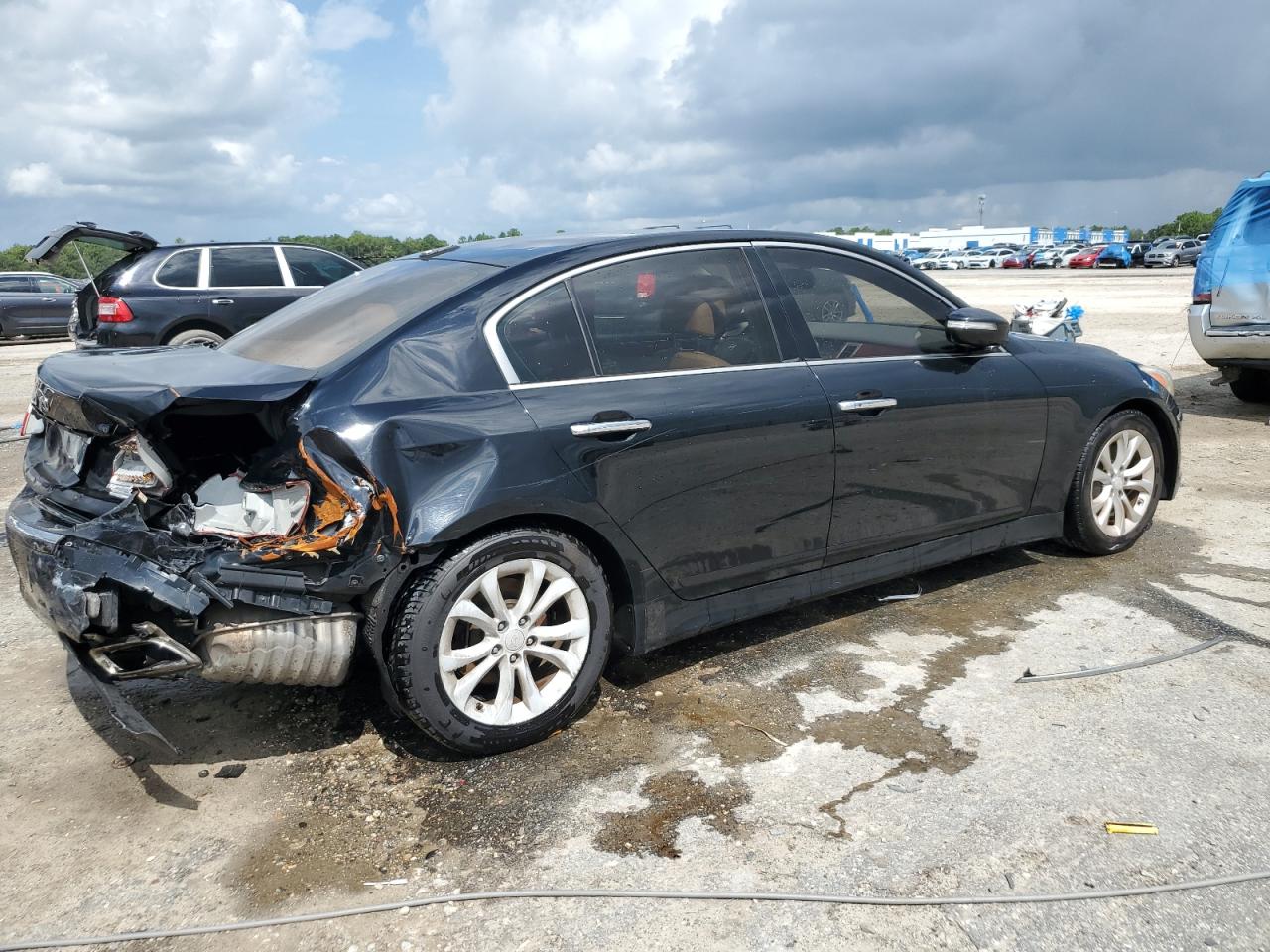 2012 Hyundai Genesis VIN KMHGC4DD1CU152713 Copart auction photo, rear end / front end damage thumbnail 3