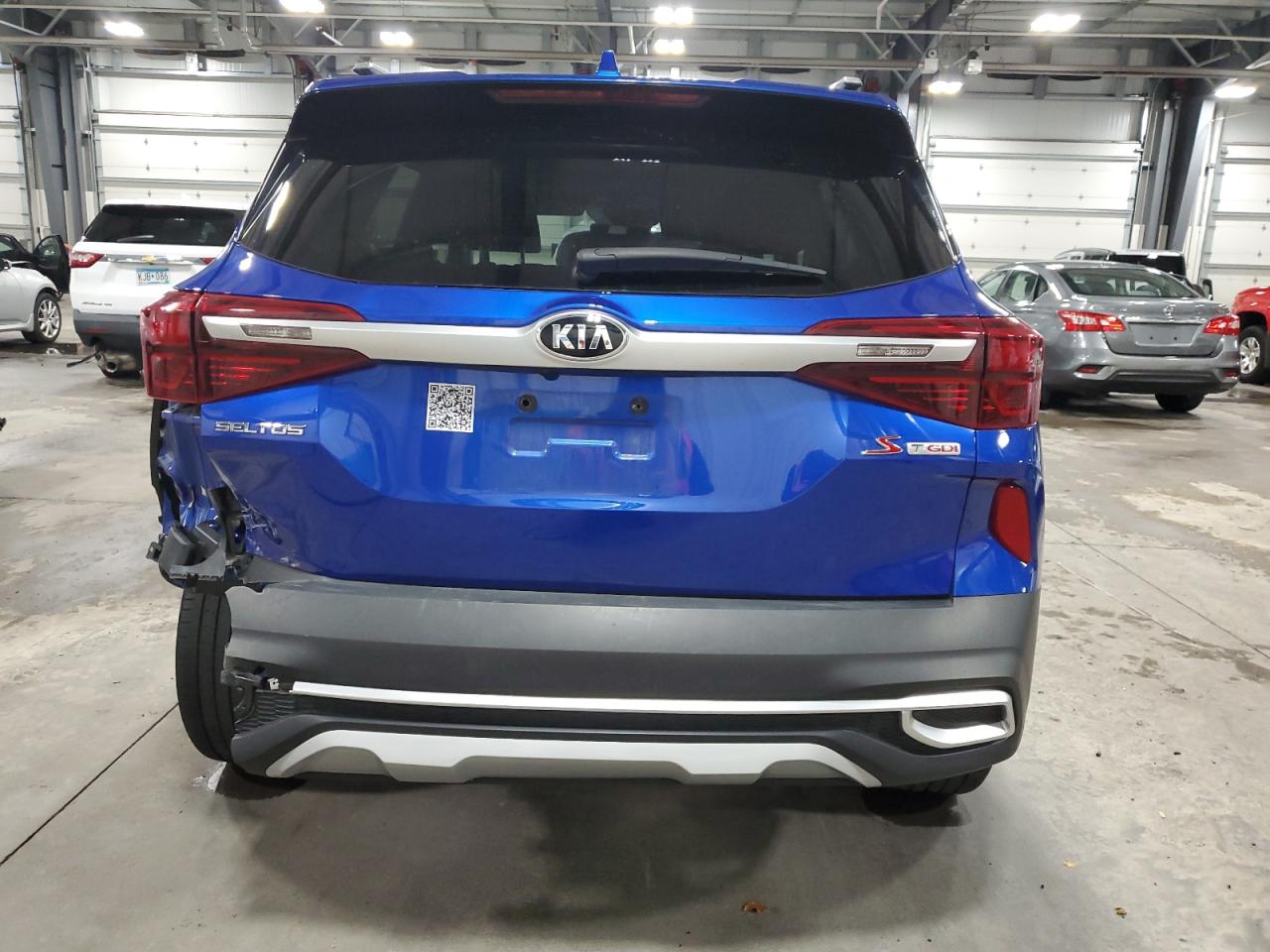 2021 KIA Seltos VIN KNDEUCA21M7156072 Copart auction photo, rear end damage thumbnail 6