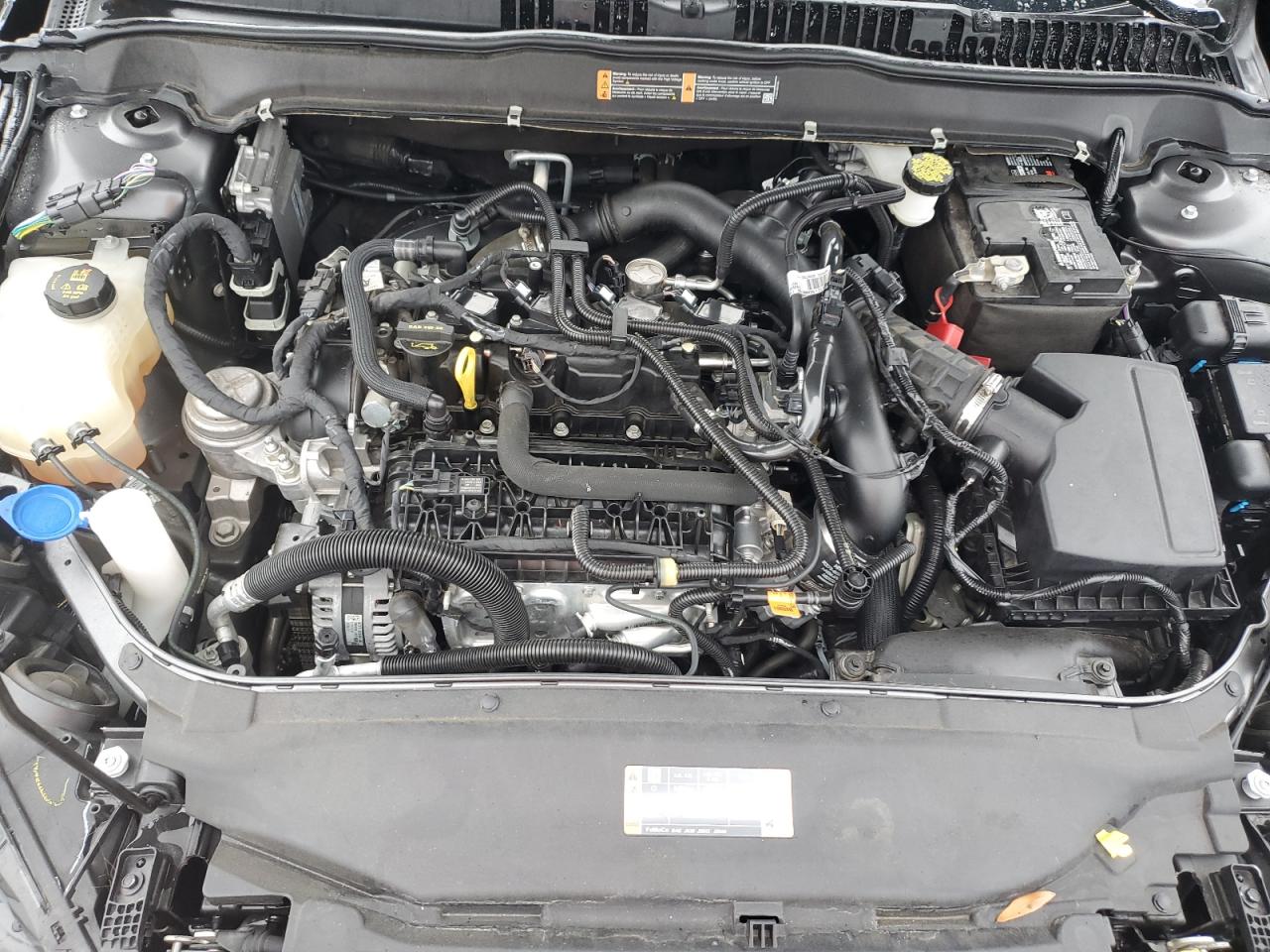 2020 Ford Fusion VIN 3FA6P0HDXLR218681 Copart auction photo, rear end damage thumbnail 13