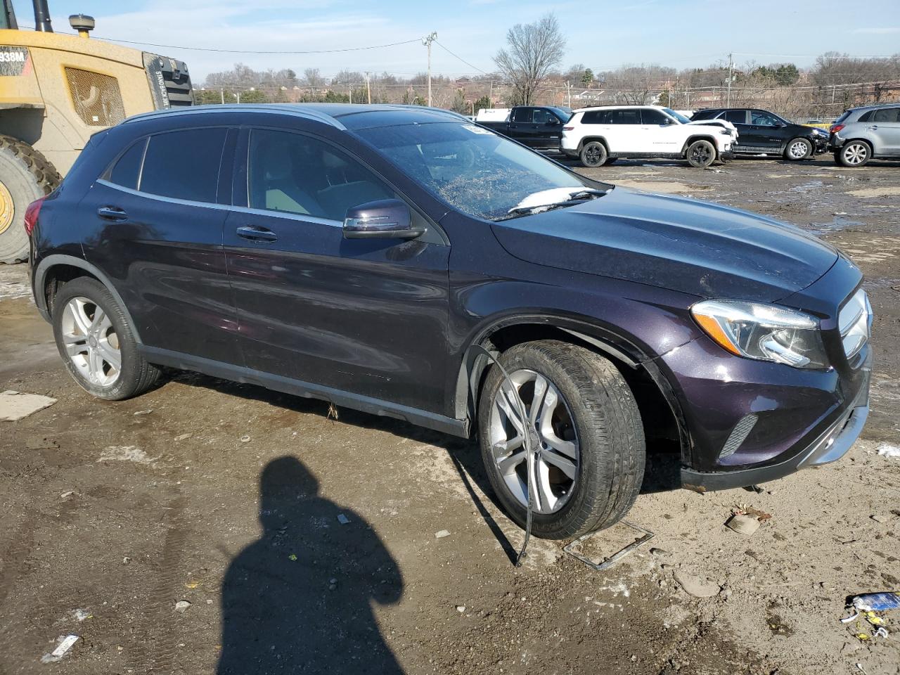 2015 Mercedes-Benz GLA-klasse VIN WDCTG4GB1FJ121415 Copart auction photo, front end / undercarriage damage thumbnail 4