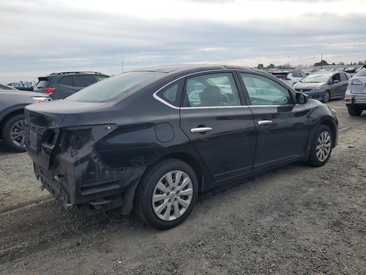 2016 Nissan Sentra VIN 3N1AB7AP0GY309246 Copart auction photo, rear end / side damage thumbnail 3