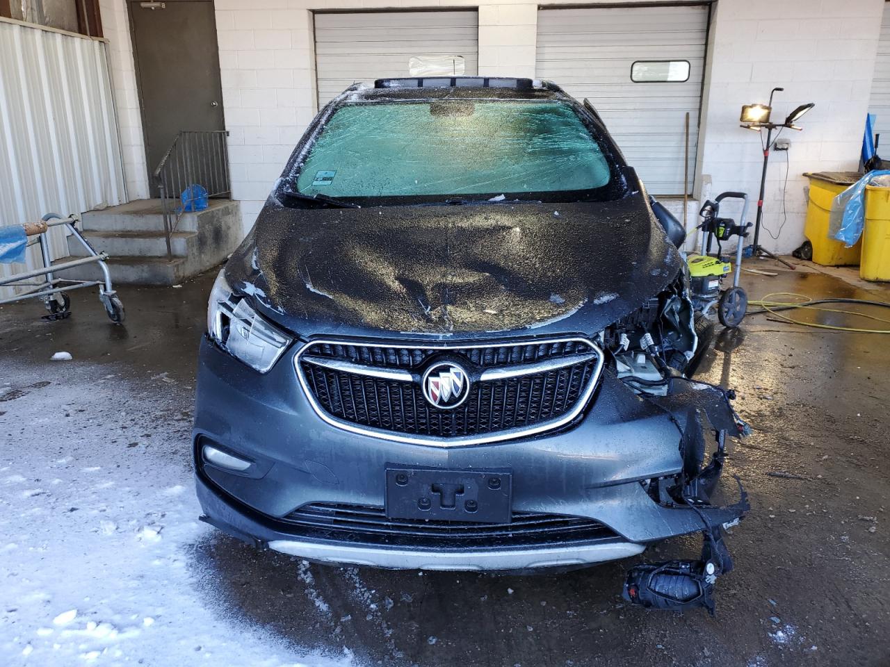 2017 Buick Encore VIN KL4CJBSB9HB040138 Copart auction photo, front end / all over damage thumbnail 5