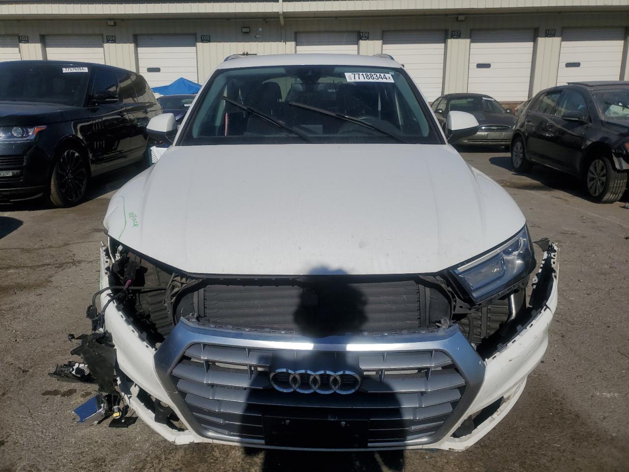 2018 Audi Q5 VIN WA1ANAFY2J2137014 Copart auction photo, side / front end damage thumbnail 5