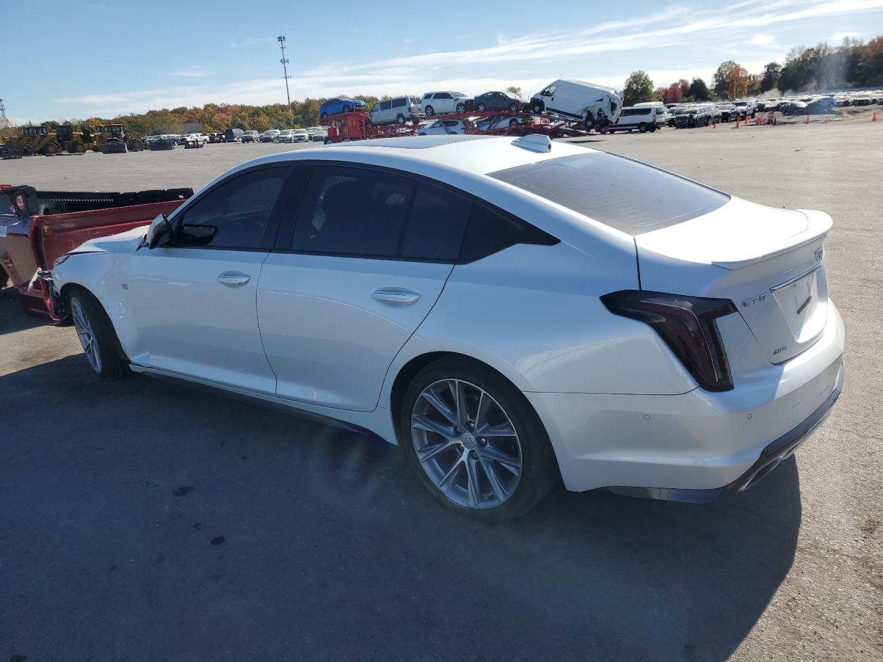 2021 Cadillac CT5 VIN 1G6DU5RKXM0127211 Copart auction photo, front end damage thumbnail 2